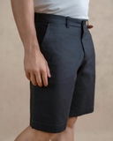 QUẦN SHORT NAM CAO CẤP MÀU XANH ĐEN QS493T-NV