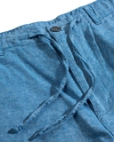 QUẦN DÀI LINEN NAM LƯNG THUN CAO CẤP MÀU XANH DƯƠNG QD4907T1