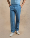 QUẦN DÀI LINEN NAM LƯNG THUN CAO CẤP MÀU XANH DƯƠNG QD4907T1