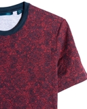 ÁO THUN NAM CỔ TRÒN TAY NGẮN XUẤT MỸ HỌA TIẾT PAISLEY MÀU ĐỎ 2216-2