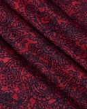 ÁO THUN NAM CỔ TRÒN TAY NGẮN XUẤT MỸ HỌA TIẾT PAISLEY MÀU ĐỎ 2216-2