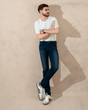 QUẦN JEAN NAM PHOM SKINNY XUẤT NHẬT MÀU XANH ĐẬM QJ41025L17