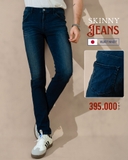 QUẦN JEAN NAM PHOM SKINNY XUẤT NHẬT MÀU XANH ĐẬM QJ41025L17