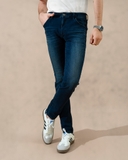 QUẦN JEAN NAM PHOM SKINNY XUẤT NHẬT MÀU XANH ĐẬM QJ41025L17