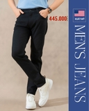 QUẦN JEAN NAM PHOM SLIM FIT XUẤT MỸ MÀU ĐEN QJ4B05N