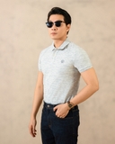 ÁO POLO NAM TAY NGẮN XUẤT MỸ MÀU XÁM NHẠT PL4B22D