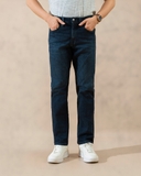 QUẦN JEAN NAM PHOM SLIM FIT XUẤT HÀN MÀU XANH ĐẬM QJ4B09D2