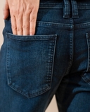 QUẦN JEAN NAM PHOM SLIM FIT XUẤT HÀN MÀU XANH ĐẬM QJ4B09D2