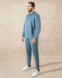 ÁO KHOÁC NAM VÀ QUẦN THUN THỂ THAO XUẤT MỸ MÀU XANH - SIZE LỚN XL-2XL