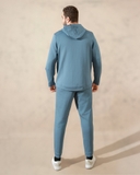 ÁO KHOÁC NAM VÀ QUẦN THUN THỂ THAO XUẤT MỸ MÀU XANH - SIZE LỚN XL-2XL