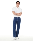 QUẦN JEAN NAM ỐNG SUÔNG XUẤT HÀN MÀU XANH ĐẬM QJ60124H2