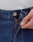 QUẦN JEAN NAM ỐNG SUÔNG XUẤT HÀN MÀU XANH ĐẬM QJ60124H2