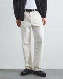 QUẦN JEAN NAM ỐNG SUÔNG VẢI CO GIÃN MÀU TRẮNG QJ60204M6