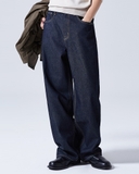 QUẦN JEAN NAM ỐNG RỘNG XUẤT HÀN MÀU XANH THAN QJ60204M2