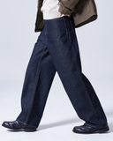 QUẦN JEAN NAM ỐNG RỘNG XUẤT HÀN MÀU XANH THAN QJ60204M2