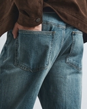 QUẦN JEAN NAM ỐNG SUÔNG XUẤT HÀN MÀU XANH ÁNH RÊU QJ60204M7