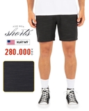 QUẦN SHORTS NAM XUẤT MỸ LƯNG CO GIÃN MÀU ĐEN QS60211L1