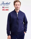 ÁO KHOÁC BOMBER DA LỘN NAM XUẤT MỸ MÀU XANH NAVY AK60225M2