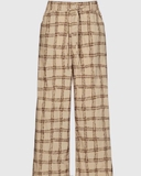 QUẦN DÀI NAM ỐNG RỘNG LƯNG CO GIÃN XUẤT NHẬT HỌA TIẾT CA RÔ MÀU BE VÀNG QD60305T3