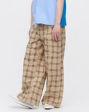 QUẦN DÀI NAM ỐNG RỘNG LƯNG CO GIÃN XUẤT NHẬT HỌA TIẾT CA RÔ MÀU BE VÀNG QD60305T3