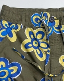 QUẦN DÀI NAM ỐNG RỘNG LƯNG CO GIÃN XUẤT NHẬT HỌA TIẾT HOA MÀU XANH RÊU QD60305T1