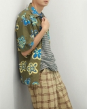 QUẦN DÀI NAM ỐNG RỘNG LƯNG CO GIÃN XUẤT NHẬT HỌA TIẾT CA RÔ MÀU BE VÀNG QD60305T3