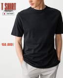 ÁO THUN NAM CỔ TRÒN TAY NGẮN XUẤT NHẬT MÀU ĐEN AT60228N3