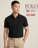 ÁO POLO NAM TAY NGẮN XUẤT MỸ MÀU ĐEN PL60312T7