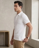 ÁO POLO NAM TAY NGẮN XUẤT MỸ MÀU TRẮNG PL60312T8
