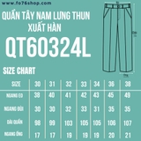 QUẦN TÂY NAM ỐNG ĐỨNG LƯNG CO GIÃN XUẤT HÀN MÀU XANH NAVY QT60324L1