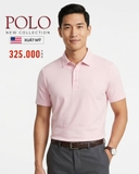ÁO POLO NAM TAY NGẮN XUẤT MỸ MÀU HỒNG PL60312T15