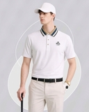 ÁO POLO GOLF NAM TAY NGẮN XUẤT HÀN MÀU TRẮNG PL60330H5