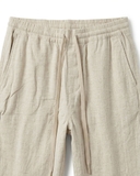 QUẦN DÀI LINEN NAM LƯNG CO GIÃN XUẤT MỸ MÀU KEM QD60325P