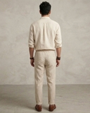 QUẦN DÀI LINEN NAM LƯNG CO GIÃN XUẤT MỸ MÀU KEM QD60325P