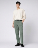 QUẦN TÂY NAM ỐNG ĐỨNG PHOM SLIM FIT LƯNG CO GIÃN XUẤT HÀN MÀU XANH LÁ QT60404U3