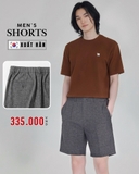 QUẦN SHORT NAM LƯNG QUẦN CO GIÃN XUẤT HÀN MÀU XÁM QS60404H2