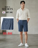 QUẦN SHORT NAM LƯNG QUẦN CO GIÃN XUẤT HÀN MÀU XANH QS60404H1