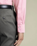 ÁO SƠ MI NAM TAY DÀI PHOM REGULAR FIT XUẤT ANH MÀU HỒNG SM60411N4