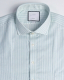 ÁO SƠ MI NAM TAY DÀI PHOM SLIM FIT XUẤT ANH KẺ SỌC MÀU XANH DƯƠNG NHẠT SM60411N1