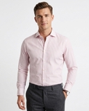 ÁO SƠ MI NAM TAY DÀI PHOM SLIM FIT XUẤT ANH KẺ SỌC MÀU HỒNG SM60411N2