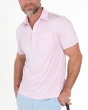 ÁO POLO THỂ THAO NAM TAY NGẮN CÓ TÚI XUẤT MỸ MÀU HỒNG NHẠT PL60408N1
