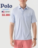 ÁO POLO THỂ THAO NAM TAY NGẮN CÓ TÚI XUẤT MỸ MÀU XANH DƯƠNG NHẠT PL60408N2