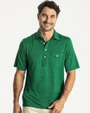 ÁO POLO THỂ THAO NAM TAY NGẮN CÓ TÚI XUẤT MỸ MÀU XANH LÁ PL60408N3