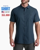 ÁO SƠ MI NAM TAY NGẮN CÓ TÚI XUẤT MỸ MÀU XANH NAVY SM60425D6