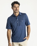 ÁO POLO THỂ THAO NAM TAY NGẮN CÓ TÚI XUẤT MỸ MÀU XANH NAVY PL60408N4