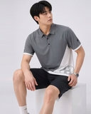 ÁO POLO GOLF NAM TAY NGẮN XUẤT HÀN MÀU XÁM PL60505H1