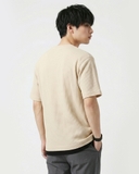 ÁO THUN NAM CỔ TRÒN TAY NGẮN XUẤT NHẬT VẢI DRY WAFFLE MÀU BEIGE AT60503N2