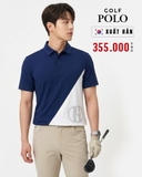 ÁO POLO GOLF NAM TAY NGẮN XUẤT HÀN MÀU XANH NAVY PL60505H2