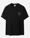 ÁO THUN UNISEX CỔ TRÒN TAY NGẮN XUẤT HÀN MÀU ĐEN AT60513N1