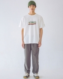 ÁO THUN UNISEX CỔ TRÒN TAY NGẮN XUẤT HÀN MÀU TRẮNG AT60513N2